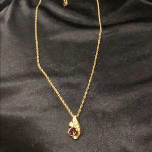 Avon Necklace goldstone